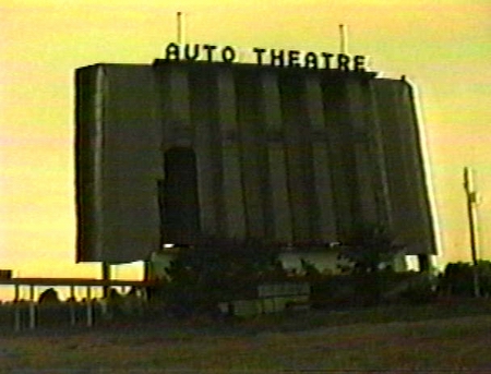 Auto Theatre - OLD PIC OF SCREEN - PHOTO FROM RG